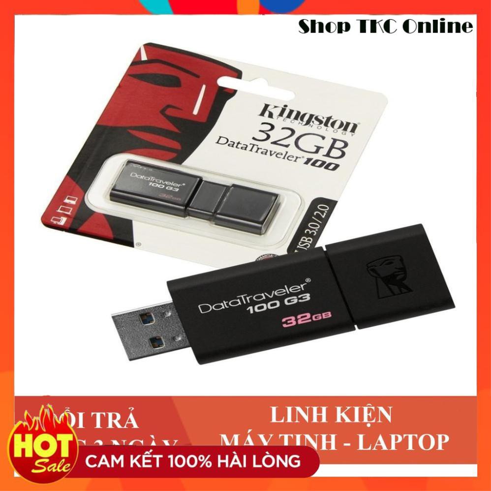 💥 USB Kingston DT100G3 USB 3.0 32 GB-Bảo hành 2 năm (SPC/FPT) Chính Hãng ( FREE SHIP ĐƠN TỪ 50K )