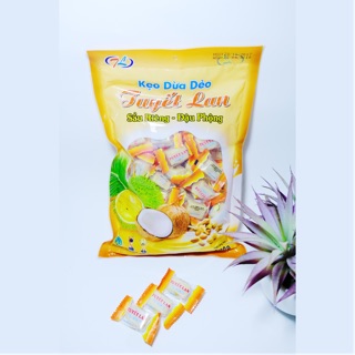 Kẹo dừa Tuyết Lan Sầu Riêng - Đậu phộng