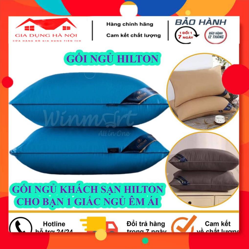 Combo 2 Gối Ngủ Cao Cấp HILTON, Bộ Gối Ngủ Chuyên Dành Cho Khách Sạn, Resort Cực Kỳ Êm Ái, Cho Bạn G