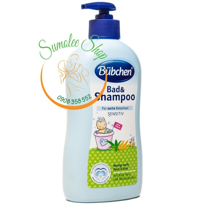 Sữa Tắm Gội Bubchen 2in1 Cho Bé Sơ Sinh 400ml