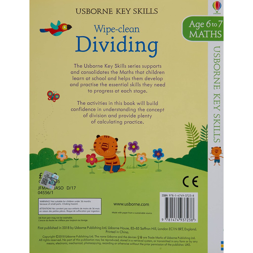 Sách tẩy xóa tiếng Anh - Wipe-Clean Dividing