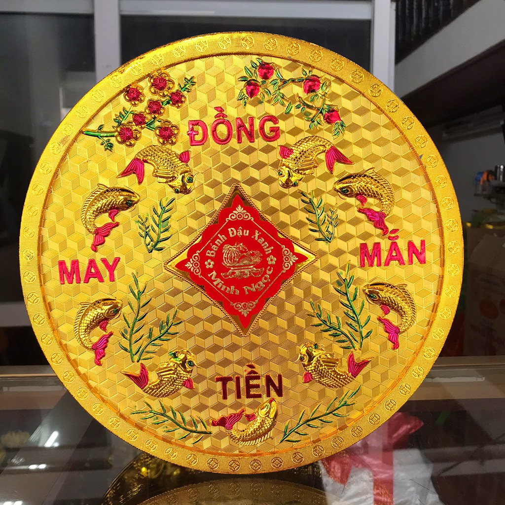 Bánh đậu xanh Rồng Vàng Minh Ngọc đồng tiền đại 350g