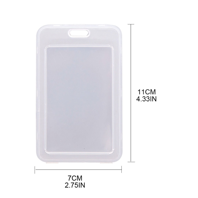 Vỏ đựng thẻ ngân hàng/ danh thiếp/ thẻ ID màu trong suốt tiện lợi cho nam và nữ