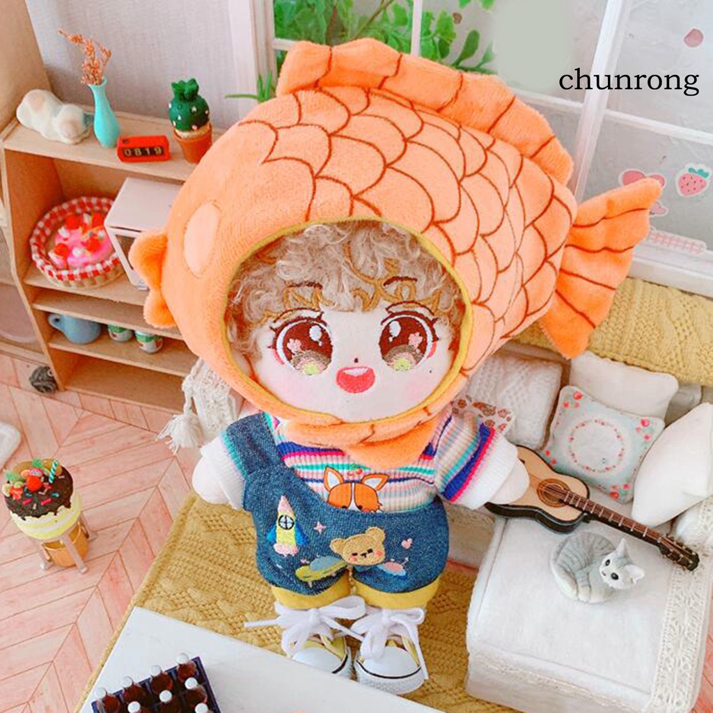 Áo/Quần yếm/Mũ/Đôi giày vải cho búp bê Taiyaki