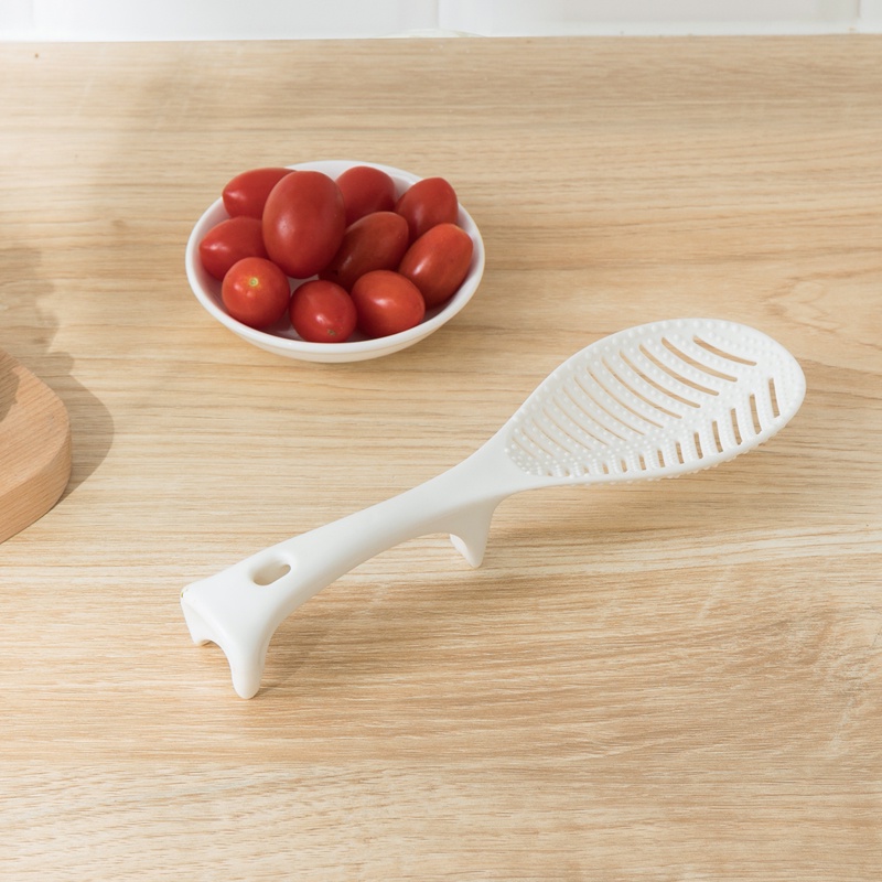 MUÔI XỚI CƠM HÌNH LÁ TRẮNG CHỐNG DÍNH ĐA NĂNG GẠO MUỖNG RẺ NACHUAN