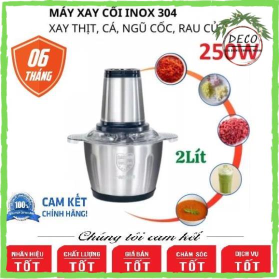 MÁY XAY THỊT CỐI INOX 2 LÍT ✅FREESHIP✅ DAO 4 LƯỠI FOOD PROCESSOR HDA