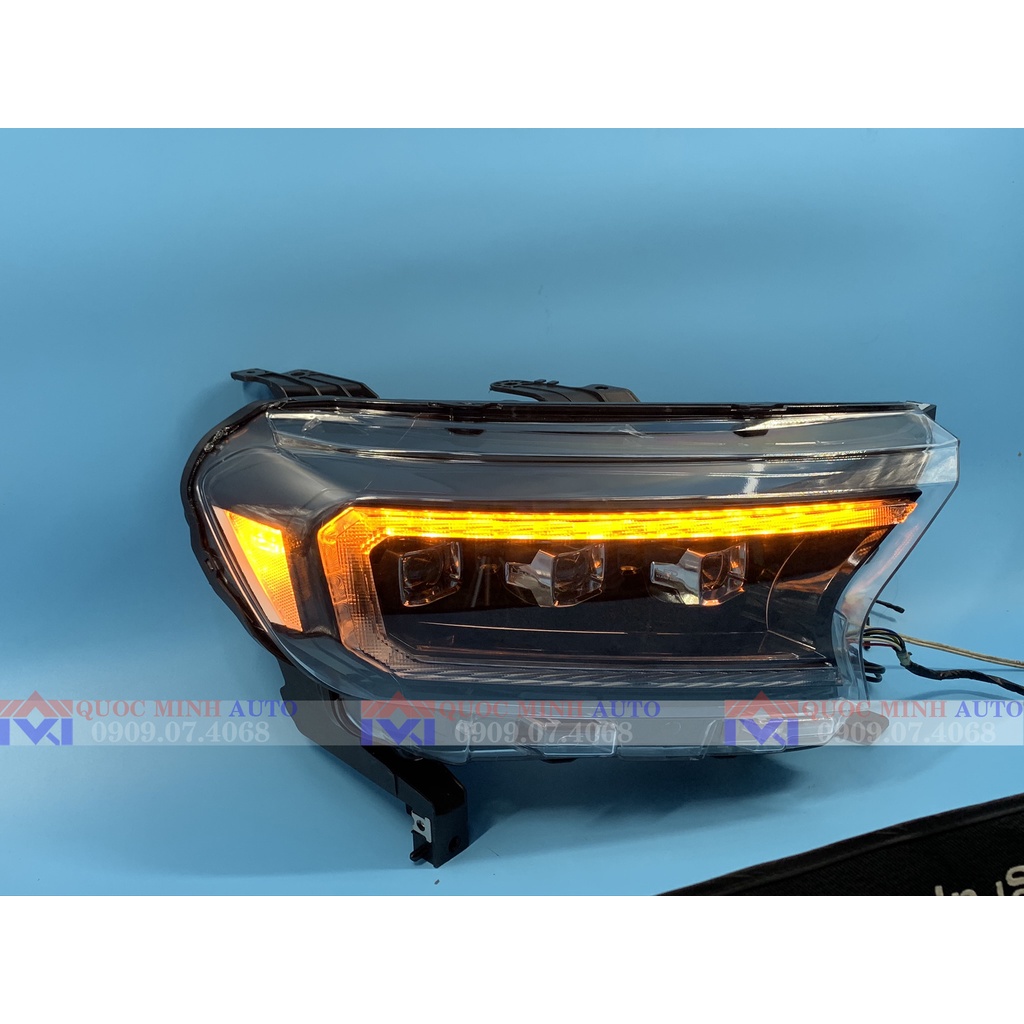 Đèn pha Ford Ranger/Everest 2015-2020 mẫu full led do Vland sản xuất