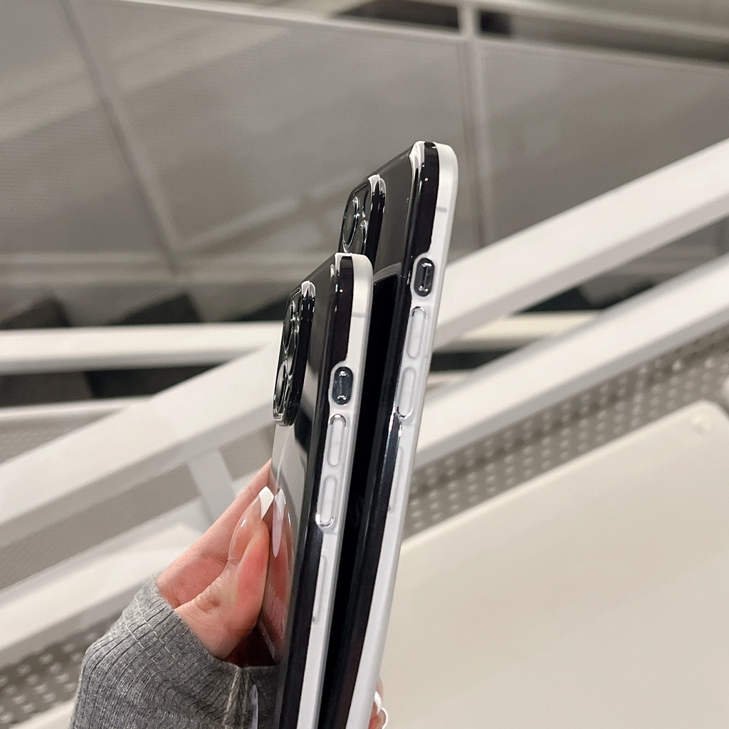 Ốp Điện Thoại tpu Dẻo Họa Tiết Mặt Trăng Đen Độc Đáo Chống Sốc Cho iphone 11 12 13Pro Max XS Max X XS XR