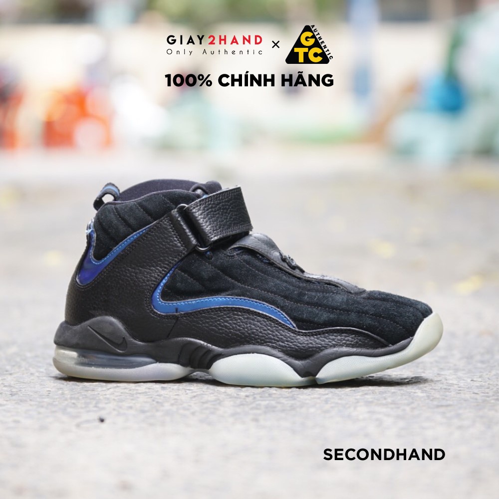 NIKE AIR PENNY IV BLACK ATLANTIC BLUE 864018-001 GIÀY CŨ CHÍNH HÃNG