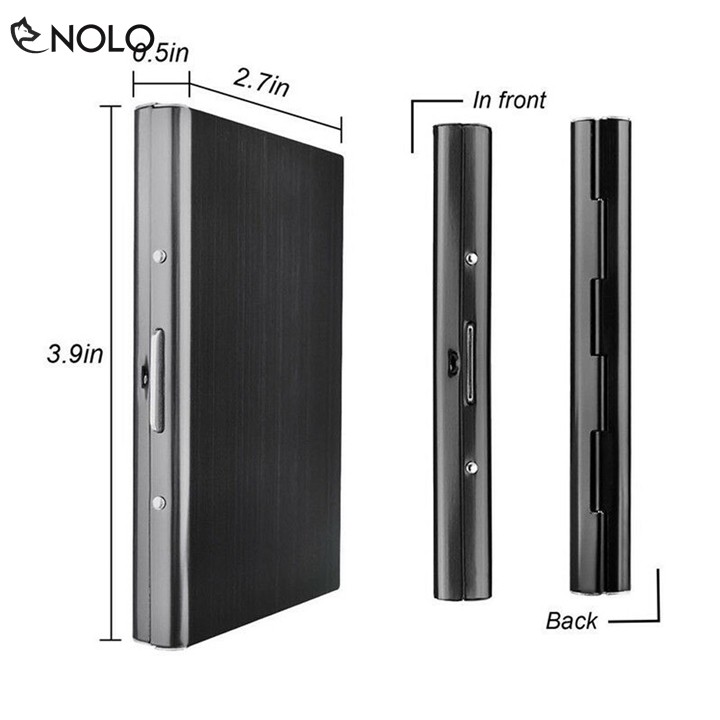 Hộp Đựng Bảo Quản Thẻ ATM Ngân Hàng Thẻ Tín Dụng Card Visit Model M89 Chất Liệu Hợp Kim
