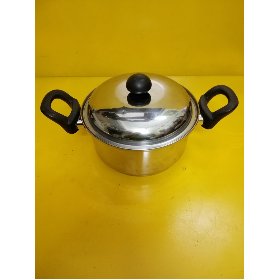 Nồi inox nội địa Nhật, size 21.5cm, cao 10cm (mã 798), Dùng được bếp từ