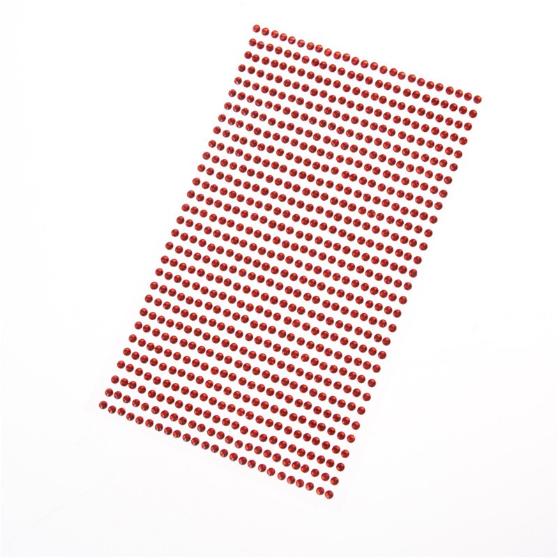 Set 750 Hạt Đá Pha Lê Tự Dính 3mm Trang Trí Điện Thoại / Xe Hơi