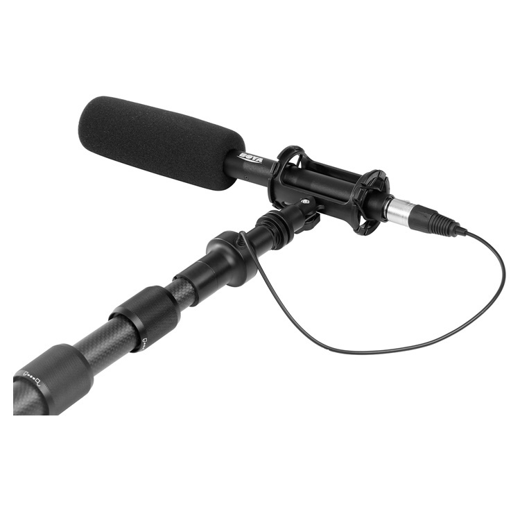 BOYA BY-PB25 - Hàng Chính Hãng - Boompole tích hợp cáp nối cổng XLR hỗ trợ thu âm/phỏng vấn