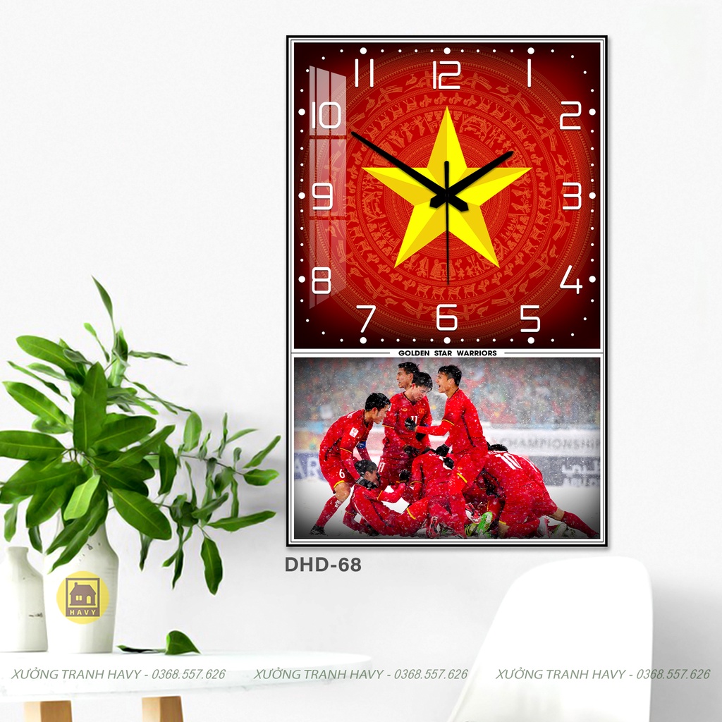 Đồng hồ đội tuyển Việt Nam - phom chữ nhật
