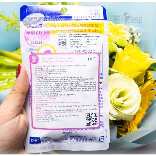 [Gói 60 Viên/30 Ngày] Viên Uống Dầu Hoa Hồng DHC Bulgarian Rose Capsule