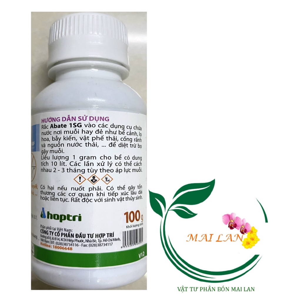 Abate 1SG - Chế phẩm diệt Bọ gậy Muỗi trong gia dụng - #001B# 100g