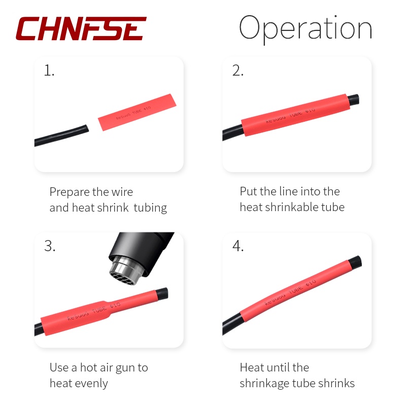 Bộ 530 / 560 / 780 Ống Co Nhiệt 2: 1