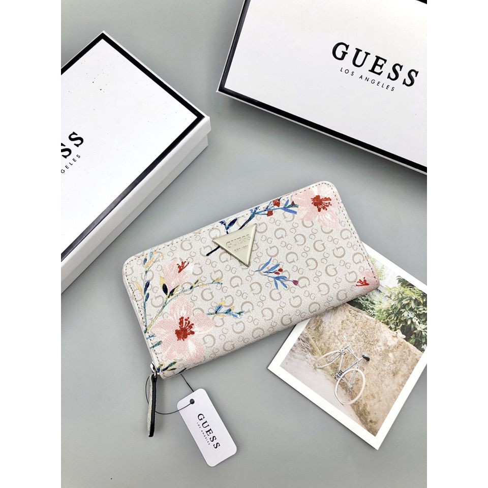 ❤❤ VÍ GUESS NỮ HOA DÂY KÉO ✅