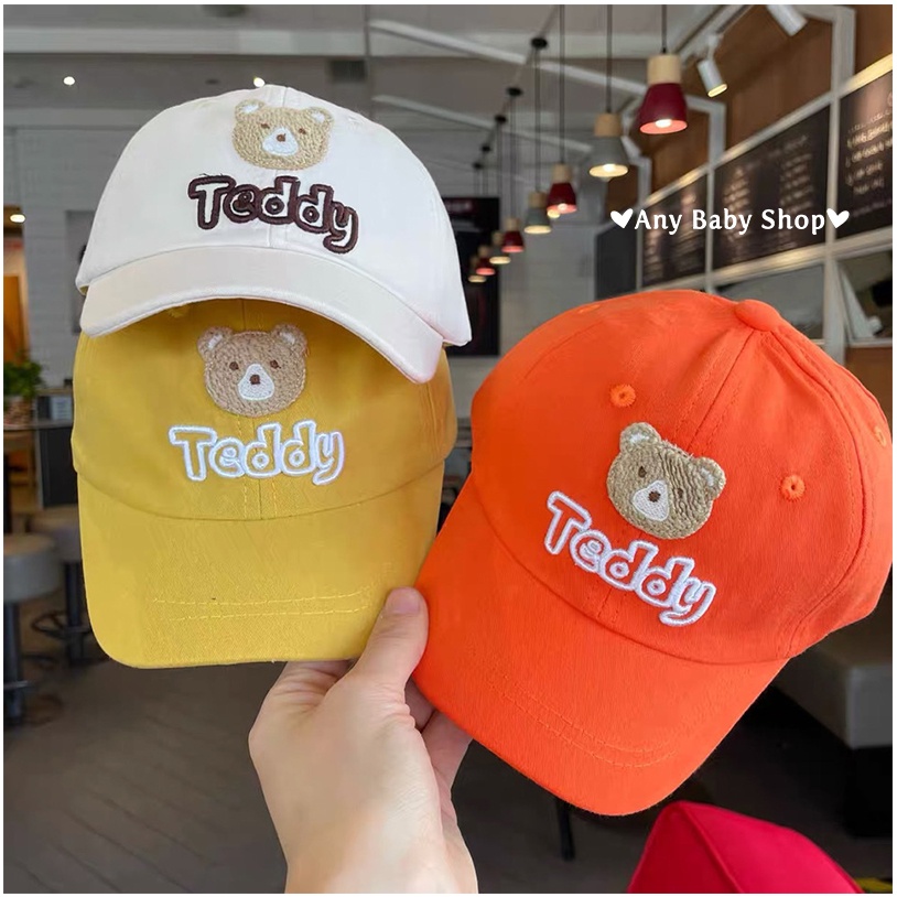 Mũ nón hình gấu Teddy siêu cute 6 màu đáng yêu cho bé trai bé gái ❣❣