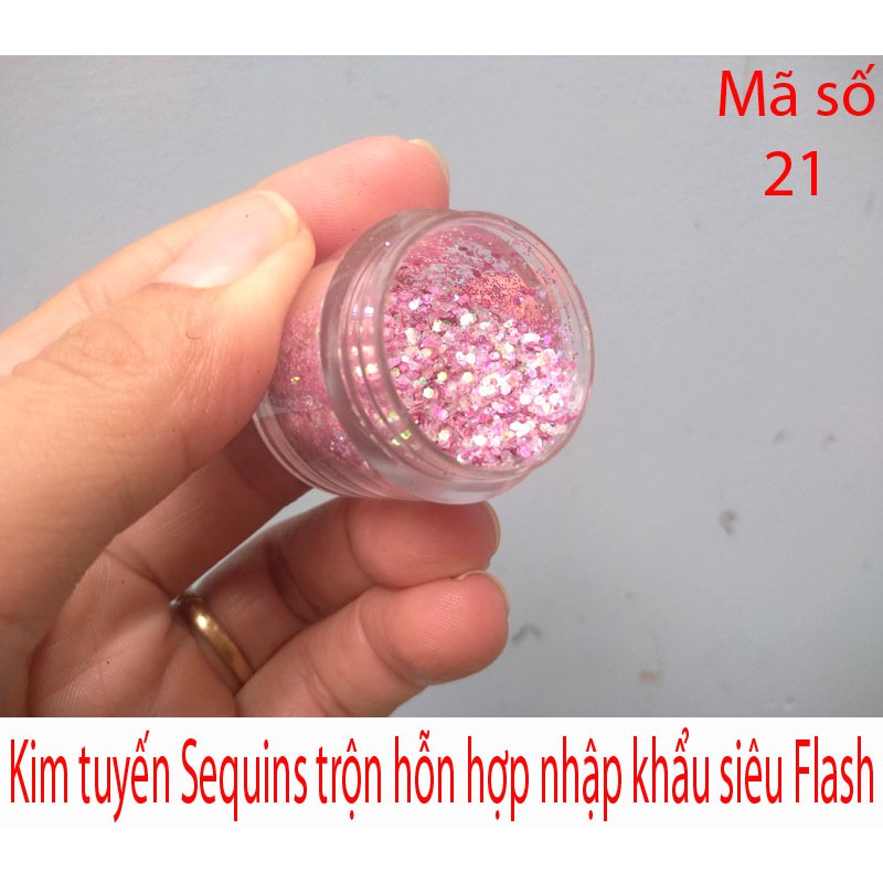 Kim tuyến Sequins siêu sáng mã số 21