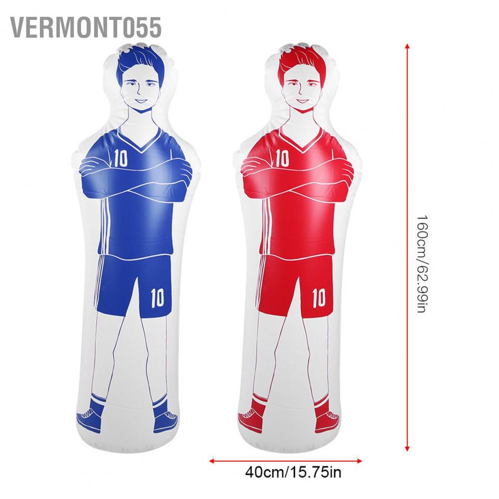 Có thể bán buôn Đào tạo bóng đá bơm hơi Dummy Tumbler Soccer 0,35m PVC Boxing Punching Bag 40x160cm Vermont055 Hàng giao ngay