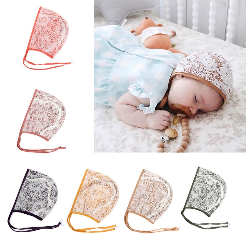 Mũ Chống Nắng Phối Ren Hoa Dễ Thương Xinh Xắn Dành Cho Bé Gái