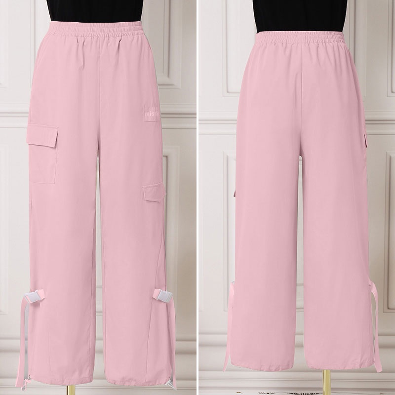 Quần dài ống rộng Zanzea lưng thun co giãn phong cách hàn quốc thời trang cho nữ