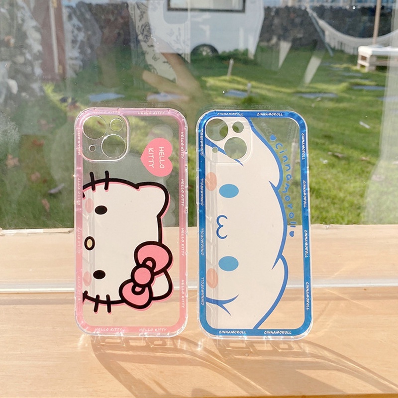 Ốp Điện Thoại Tpu Dẻo Họa Tiết Cinnamoroll Hello Kitty Cho iPhone 11 12 13 pro max XS X XR XSMax 7 8 6 6s plus 5 4 SE 2020