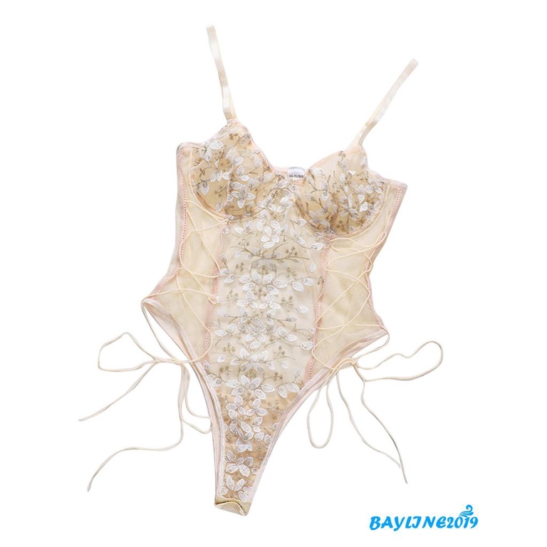 Áo Liền Quần Thêu Hoa Gợi Cảm Dành Cho Nữ