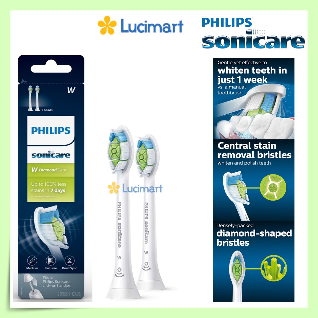 Đầu bàn chải điện Philips Sonicare C1 C2 G2 W C3 G3 W3 [Hàng Mỹ]