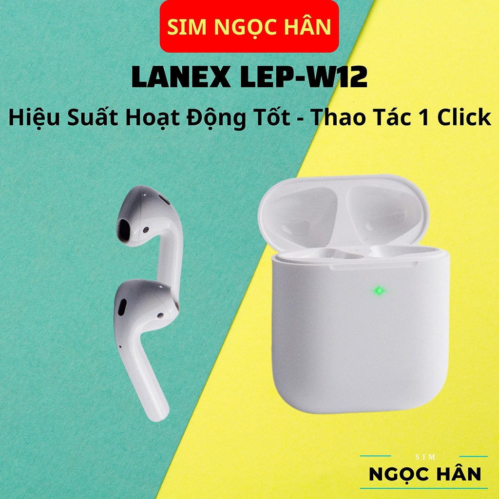 Tai Nghe Bluetooth 5.0 Hoco ES39 & Lanex LEP-W12 - Pin Lâu - Âm Thanh Hay- Hỗ Trợ Pop-up - Định Vị - Đổi Tên