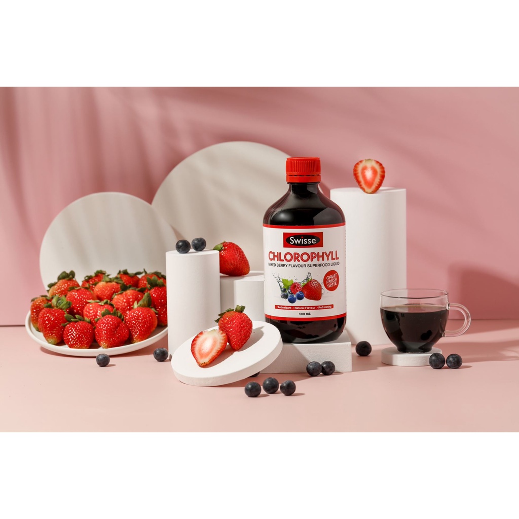 Nước diệp lục hỗ trợ thanh lọc, thải độc cơ thể Swisse Chlorophyll Spearmint Flavour Liquid  Healthy Care Extaste