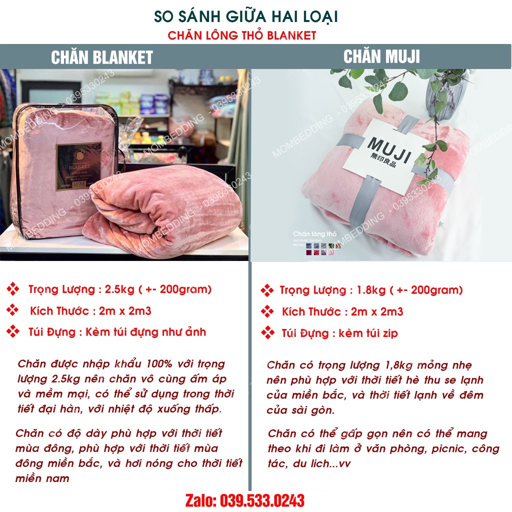 Chăn lông thỏ Blanket xuất khẩu hàng loại 1