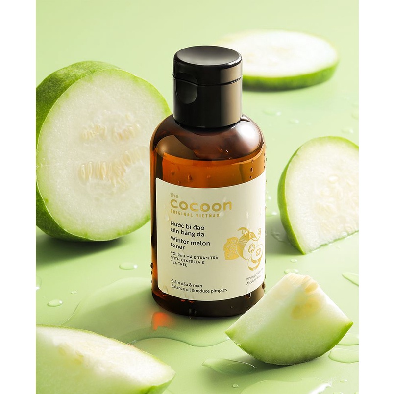 Nước bí đao cân bằng da (toner) Cocoon giảm dầu &amp; mụn 140ml