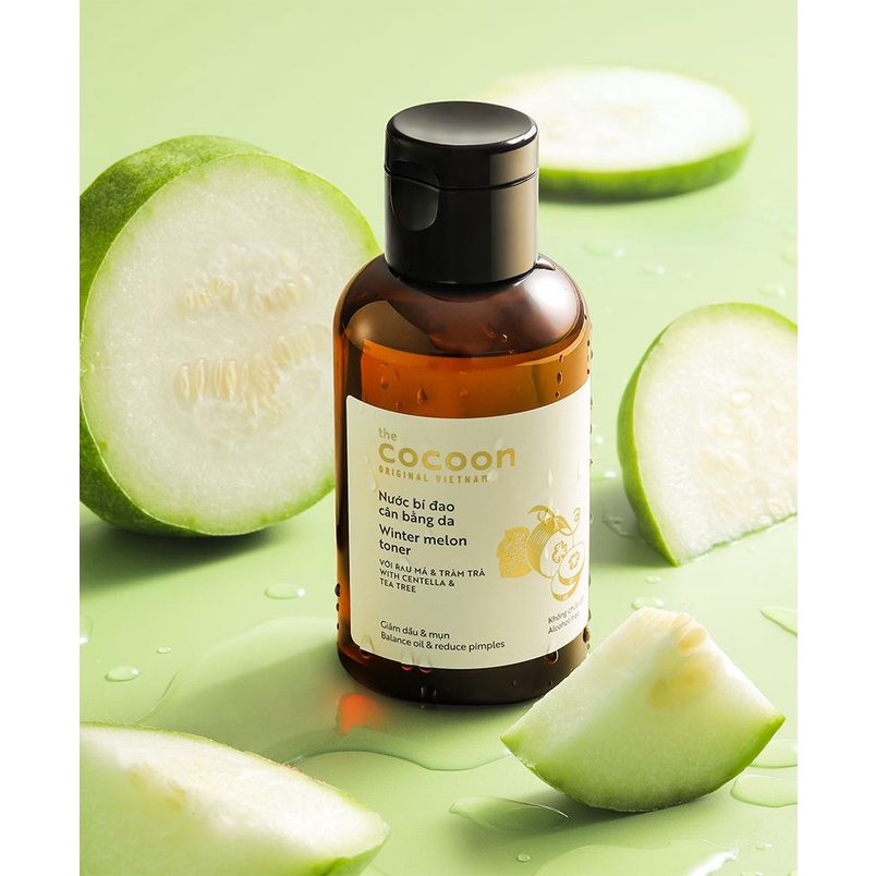 Nước bí đao cân bằng da Winter melon toner Cocoon 140ml/310ml NPP shoptido