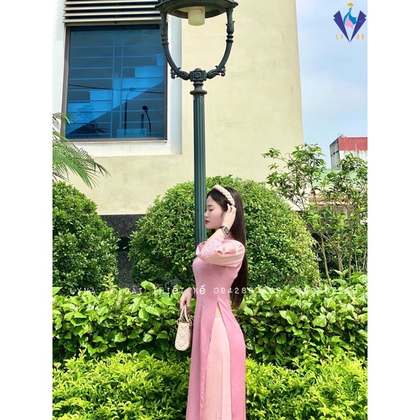 Áo dài cách Tân Hồng Ngọc, bộ sưu tập Bách Hoa Xuân, áo dài lụa mềm, đẹp, pha nét truyền thống và cách Tân hiện đại