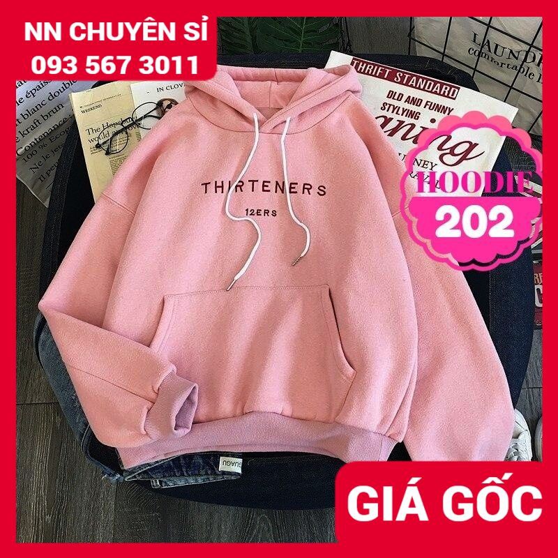 Áo hoodie nữ chất nỉ mềm mịn in hình hoạt hình in chữ dễ thương AHD Áo nỉ chui hoodie nam nữ Unisex