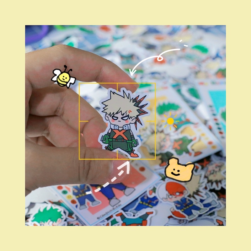 Lẻ Sticker/Hình dán Anime My Hero Academia
