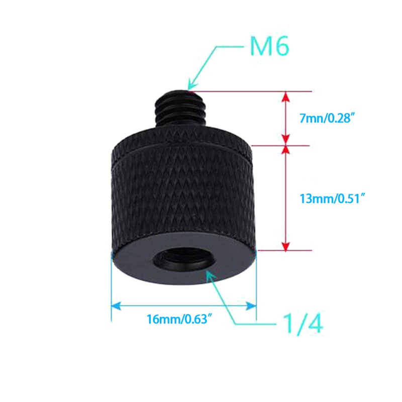 Bộ 2 Ốc Vít Chuyển Đổi 1 / 4 Sang M4 M5 M6 M8 M10 M12 1 / 4 Chuyên Dụng Cho Giá Đỡ Ba Chân Máy Chiếu DSLR