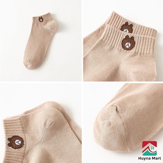 Tất Gấu Nữ Brown Ulzzang Dễ Thương TAGA01