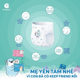 COMBO 2 Bịch Tã Bỉm Dán Size S40 Enblanc KEEP FRIENDS nội địa Hàn Quốc Dành Cho Bé, trẻ sơ sinh