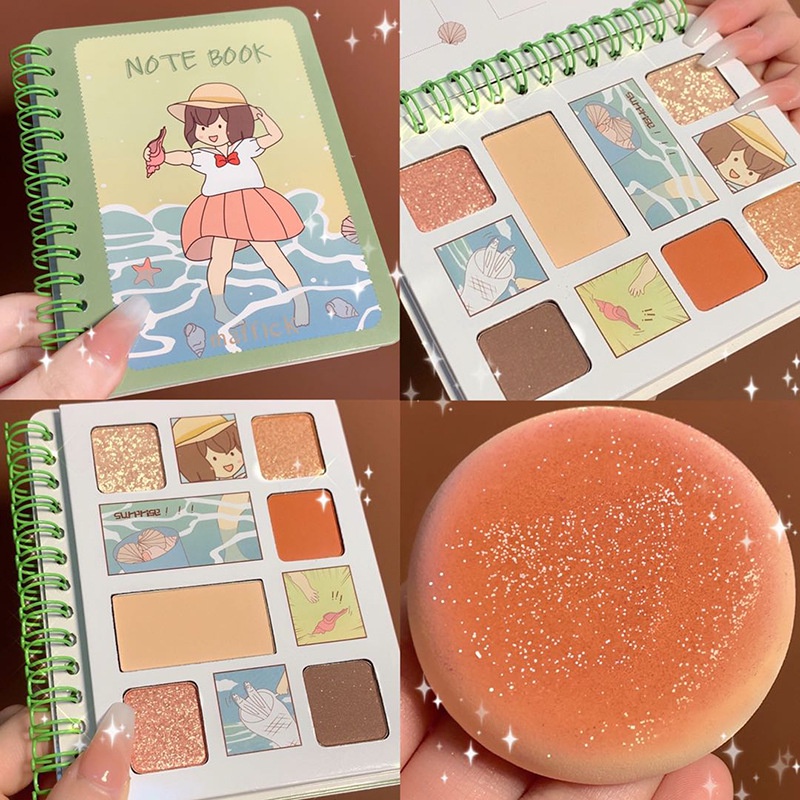 (Hàng Mới Về) Bảng Phấn Mắt Maffick 6 Màu Lì Dễ Thương Chống Thấm Nước Cho Nữ | BigBuy360 - bigbuy360.vn