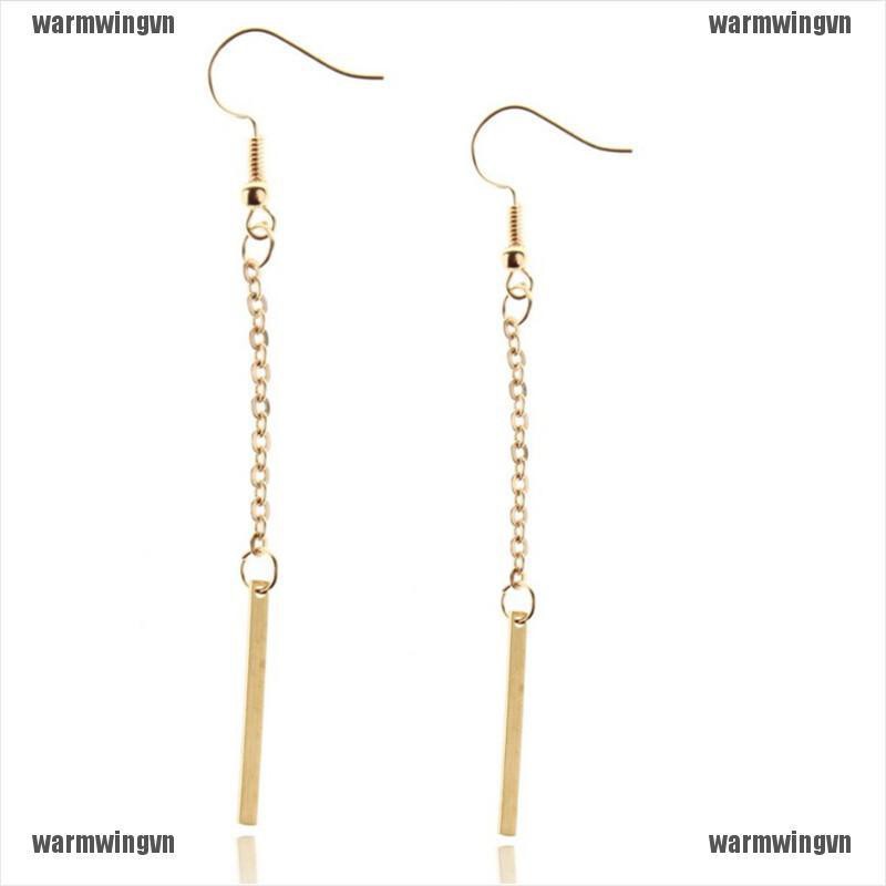 New Fashion Simple Jewelry Alloy Long Bars Drop Dangle Earring Gift for Women ingvn