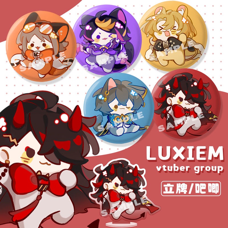 Luxiem+Shoto trang trí acrylic huy hiệu