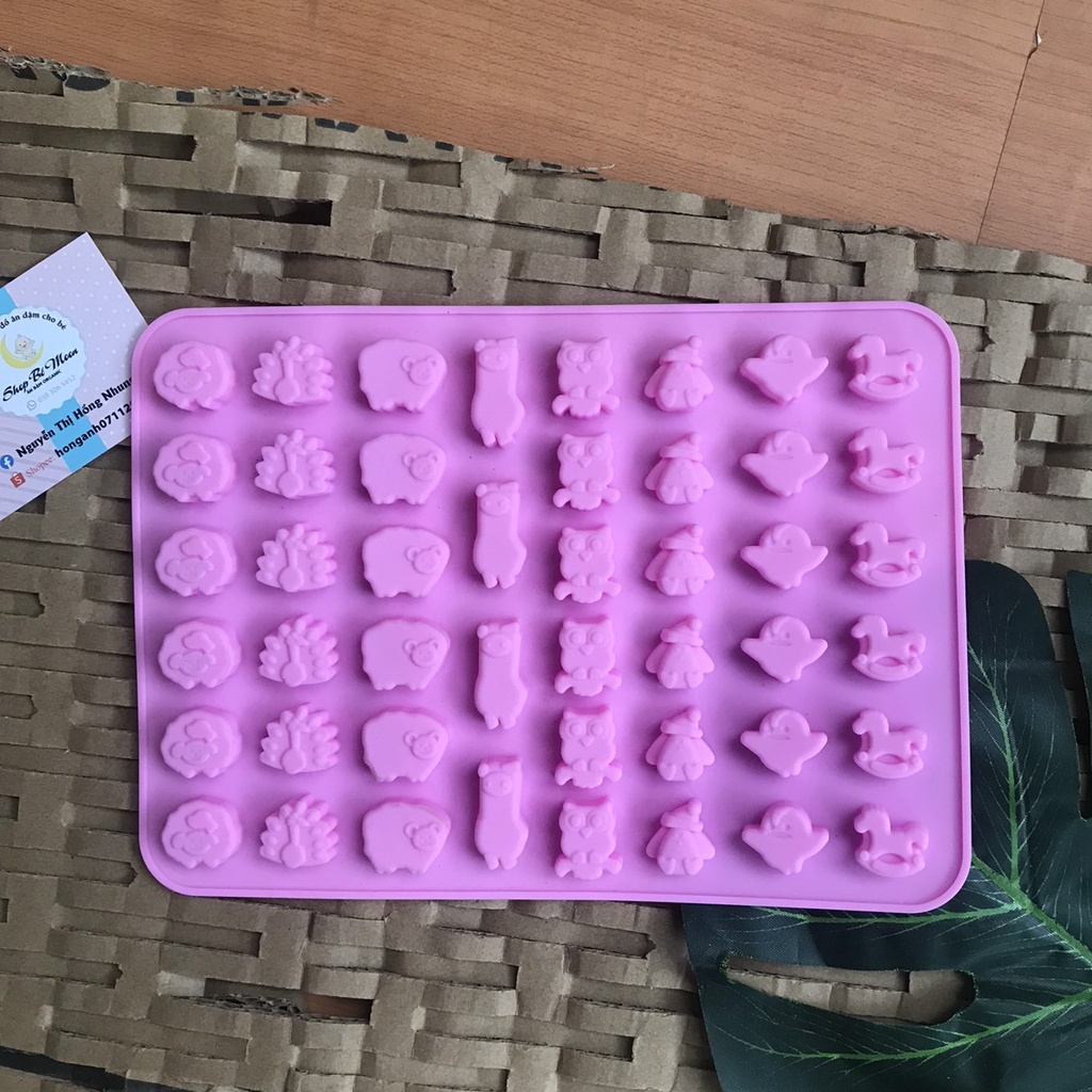 Khuôn làm kẹo dẻo, kẹo chíp nhiều hình thù cho bé