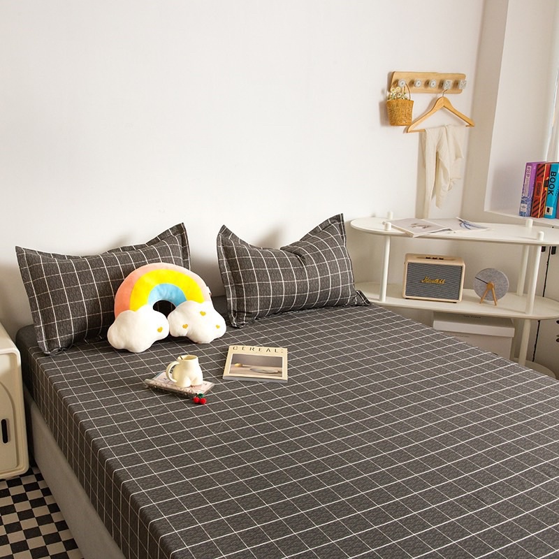 Ga giường + 2 vỏ gối nằm chất cotton poly - hàng mẫu mới về 2022