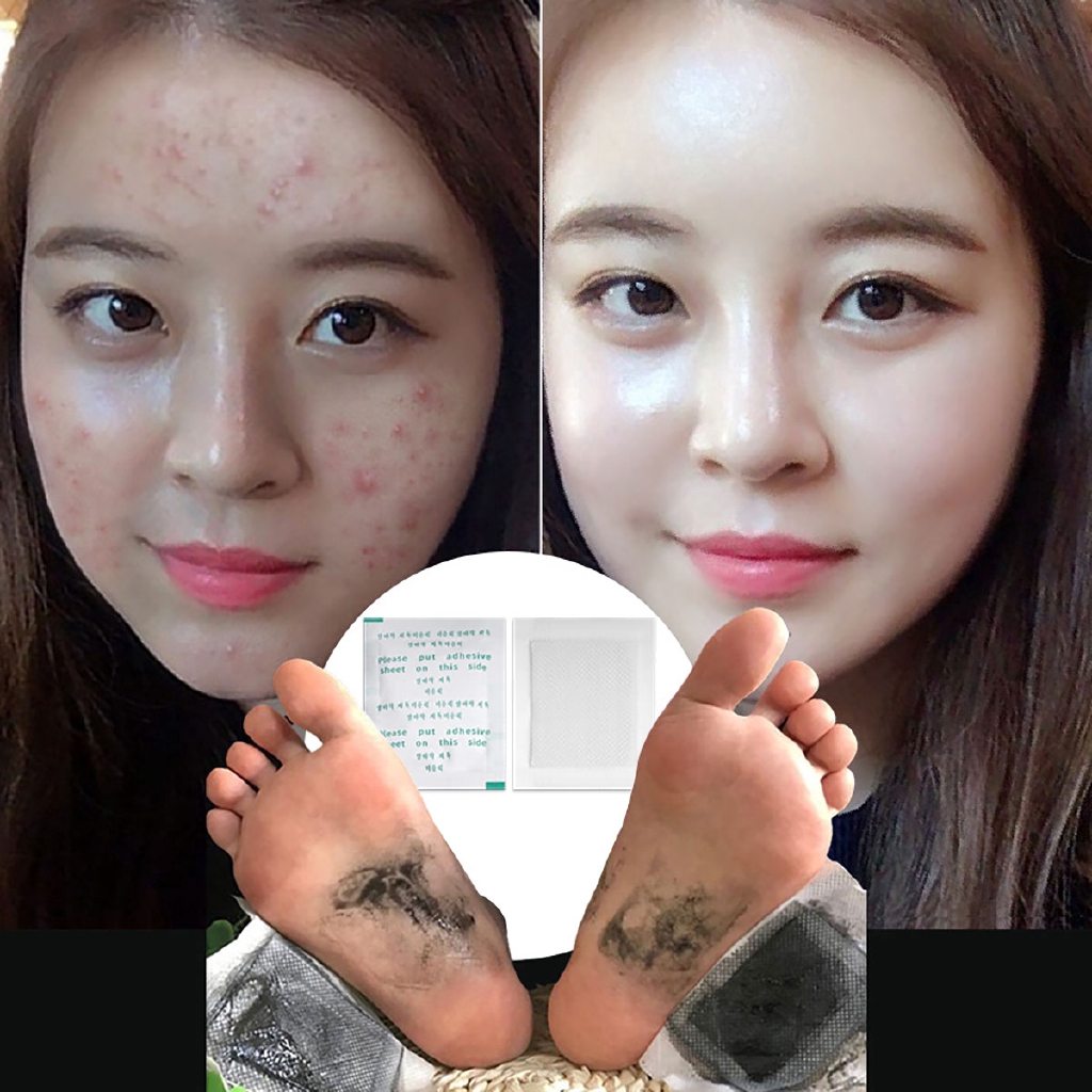Bộ 2 miếng dán lòng bàn chân có mùi thảo dược thải độc làm sạch sâu