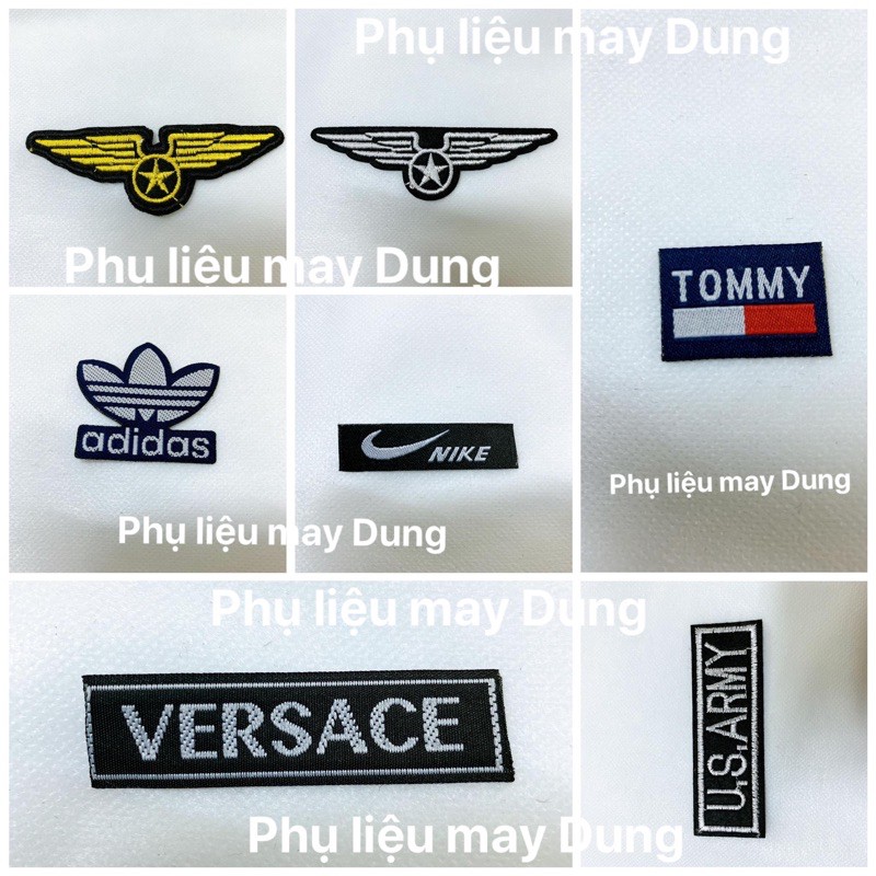 dán ủi chữ huy hiệu mới