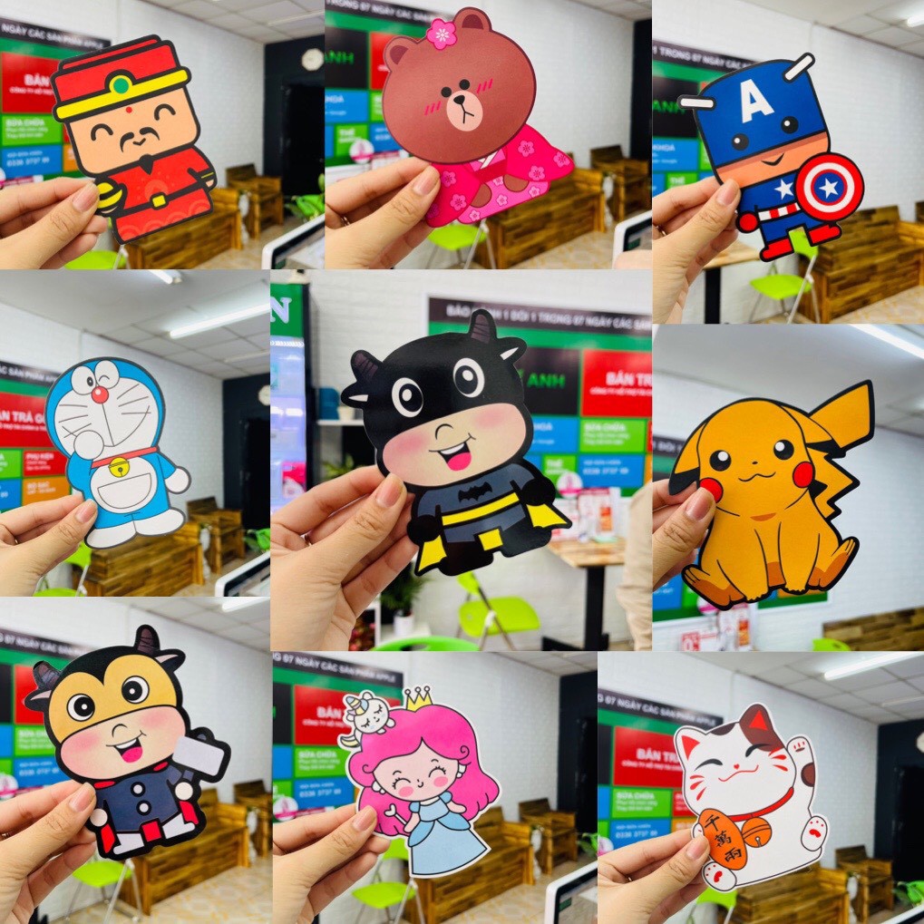 10 bao lì xì hình thú 3D tết 2021 / combo 10 bao lì xì hình thú 3D ngộ nghĩnh