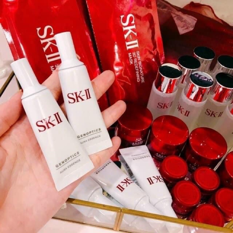 Serum Genoptics Aura Essence SKII Trắng Da Căng Bóng Mini Size 10ml Nhật Bản-Hàng Săn Sale